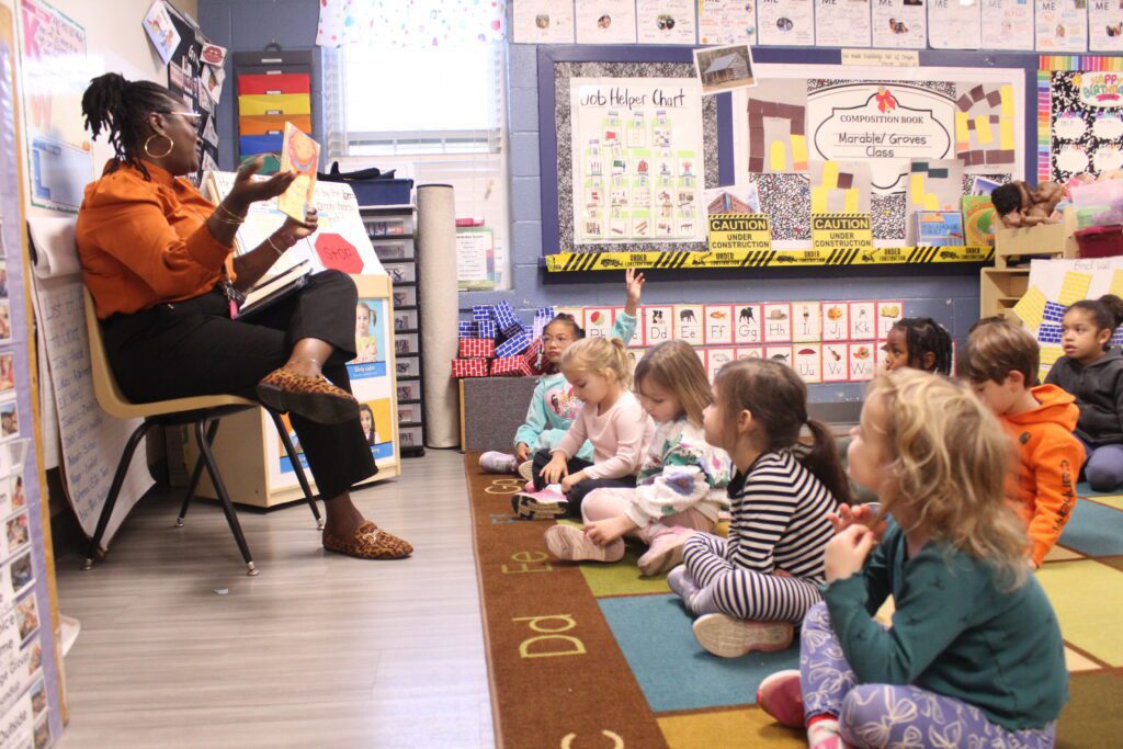 The VIP Read-Aloud Model in use in a MECK Pre-K classroom.