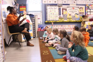 The VIP Read-Aloud Model in use in a MECK Pre-K classroom.