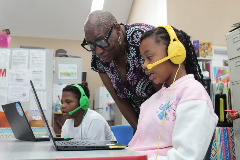 Amira in use at a YWCA Central Carolinas Youth Learning Center.